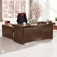 Boden-奇洛5.9尺L型主管辦公桌組合(辦公桌+側邊收納長櫃+活動置物櫃)-176x86x81cm