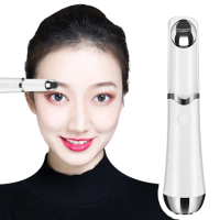 【養眼美眉】亮眼電動溫熱感美眼儀(溫感按摩儀 溫感眼周筆 眼周按摩筆 眼袋 眼霜導入儀)