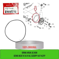Oring kruk as kiri genio beat led scoopy k2f k2fp 91307-K0J-N00