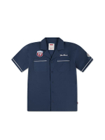 เสื้อเชิ้ตเด็กโตผู้ชาย แขนสั้น Mechanic สี Big Dipper