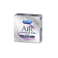 【Durex 杜蕾斯】AIR輕薄幻隱潤滑裝保險套1盒(3入 保險套/保險套推薦/衛生套/安全套/避孕套/避孕)