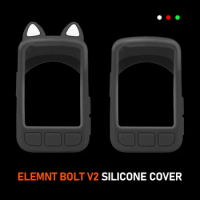 Wahoo ELEMNT BOLT V2 Silicone Case Bike Computer Cartoon Rubber Protective Cover With Screen HD Protector Film