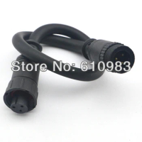 10 Pieces M16 3Pin Male to Female LED strip Light 3Pin Plug to Jack Adapter Waterproof Cable Connector 30cm