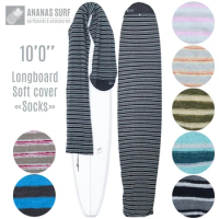 Ananas Surf 10'0" 300 Cm Surfboard Sock 10ft. Surfing Longboard Round Nose Soft Cover Bag Protective Stretch Terry Knit Fabric