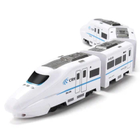New Harmony Railcar Simulation High-speed Railway Train Toys for Boys Electric Sound Light Train EMU Model Puzzle Child Car Toy