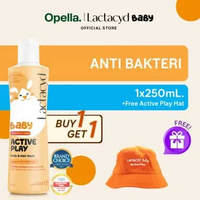 Buy 1 Get 1 Free Gift - 1 Lactacyd Baby Active Play 250ml + Free 1 Active Play Hat
