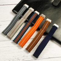 Parachute Watch Strap Elastic Nylon Band for Seiko for Rolex for Water Ghost for Tudor Watch Sport Bracelet 18mm 20mm 22mm Width