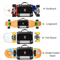 Skateboard Backpack Longboard Dance Board Surfboard Handbag Storage Shoulder Bag Removable Thickened Shoulder Straps Backpack