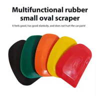 1pc Car Putty Rubber Scraper Oval Advertising Film Automotive Body Filler Spreader Set Professional Auto Body Repair Tools
