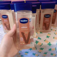 200ML Vaseline Cocoa Radiant Body Oil Moisturizing Skin Anti Cracking Body Gel Oil for Autumn Winter Intensive Care Skin Barrier