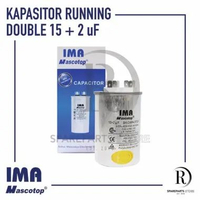 Kapasitor Ganda AC / Capacitor Ganda AC 15 + 2UF IMA Mascotop