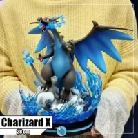 28CM Pokemon mega Charizard Figure Charizard X GK Pvc Action Figures Statue Collection Model Toy for Children Giftss