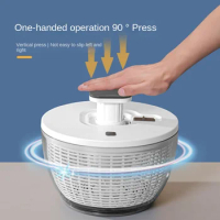 Press Vegetable Dehydrator Fruit Dryer Household Large Capacity Dehydrator Kitchen Gadgets and Accessories Drain Salad Basket