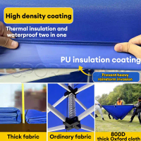 202510x10 Ft Night Market Canopy Camping Tent 3x3m Commercial Umbrella Folding Canopy Full Canopy Ni