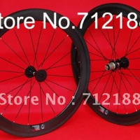 CW06 - Full carbon Road bike bicycle clincher wheelset 60mm - 700C Rim 60MM + Spokes + hub + QR skewers