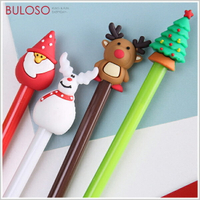 聖誕-造型中性筆　聖誕樹筆 雪人筆 馴鹿筆 麋鹿筆（不挑色 款）【A429127】【不囉唆】