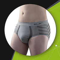 三合豐 ELF 男性竹炭+銀纖維機能美型三角平口內褲