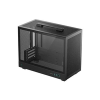 DEEPCOOL Casing M-ATX CH160 Plus Tempered Glass With Handle - Black