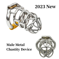 New Male Metal Chastity Cage Device Chastity Belt  Products  Cage Anti Cheating Control Desire  Ring  Toys 18