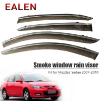 EALEN For Mazda 3 Sedan 2007 2008 2009 2010 Car-styling ABS Vent Deflectors Guard Accessories 4Pcs/1Set Smoke Window Rain Visor