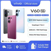 [NEW LAUNCH] vivo V60 5G 10x Zoom Telephoto, ZEISS Multifocal Potrait, Snapdragon 7 Gen 4, IP68+IP69