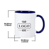 Personalized Print Photo LOGO Text Ceramic Mug 325ML 11oz DIY Mugs Christmas Customized Gifts for Her Him Coffee Milk Tea Cup