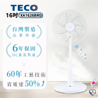 【活動下殺】TECO 東元 16吋電風扇 XA1626BRD ECO智慧溫控/遙控/擺頭/DC馬達