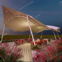 Bintang Utama Canopy - Tenda Membran Desain Minimalis Kain Agtex Garansi 6 Tahun Tahan Air & Sinar U