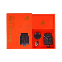 Atomizer Vape Dead Rabbit V4 RDA 24MM Dual Coil Authentic By Hellvape BLACK RED