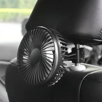 USB風扇車載風扇桌面宿舍辦公室靜音電扇式大風力12V24V風扇