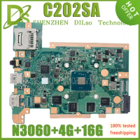 KEFU C202SA For ASUS C202 C202SA Mainboard 2G/4G RAM SSD 16G DDR3L Laptop Motherboard REV2.0 Test work 100%