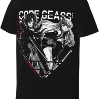 Anime Code Geass T Shirt Man's Casual Tee Summer Round Neckline Short Sleeve Tops