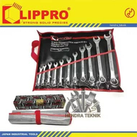 KUNCI RING PAS SET 11PCS 8-24 CRV KUNCI KOMBINASI SET 11 PCS CHROME VANADIUM PAS RING BUKA KURUNG