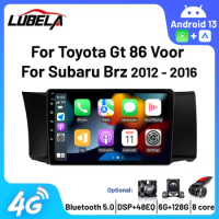 2din Android 13 Radio Multimedia Carplay Android Auto Voor Toyota Gt86 Gt 86 Subaru Brz Scion 2012 2013 - 2016 2021 4G Autoradio