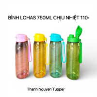 Bình Nước Lohas 750ml Chịu Nhiệt 110 Độ