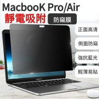 Macbook防窺膜 靜電吸附 防窺防藍光  保護視力 23新款Pro1416 Macbookproair系列