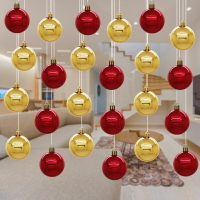 裝飾球吊球圣誕球掛件電鍍球圓球門店天花板吊頂櫥窗房間彩球布置