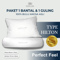 Set 1 Bantal & 1 Guling Bulu Angsa Asli Hotel Bintang 5, Type Hilton