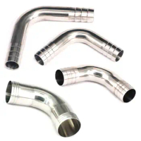 Fit Tube I.D 12.7/16/19/22/25mm 304 Stainless Steel Sanitary 90 Degree Elbow Pipe Fitting Hose Barb Connnector