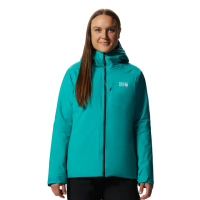 【Mountain Hardwear】Stretch Ozonic Insulated Jacket W 防水彈性化纖連帽外套 女款 合成綠 #2015861