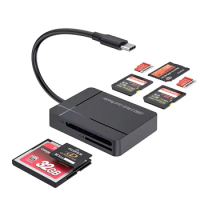 SD card reader USB 3.0, 7 in 1 USB memory card reader 3.0 5 Gbps SD Card, XD Card, MMC CARD, Memory Stick Card, SM Card, CF Card