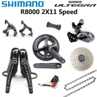 Shimano ULTEGRA R8000 2x11 Speed Groupset Road Bike Groupset 11v Road Bicycle Derailleurs Shifter LEVER Mechanical Rim Brakes