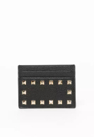 Valentino Valentino Rockstud Grainy Calfskin Cardholder 卡片包
