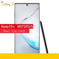 Samsung Galaxy Note10+ N975FD/S Note10 Pro N975FD Unlocked Mobile Phone Dual sim card Triple Cameras 12g 256g