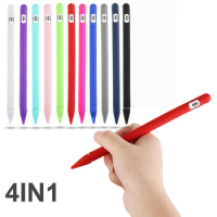 4 IN 1 Silicone Pencil Cover For Apple Pencil 1st generation Smart Stylus Protective Case Accessories For Apple Pencil 1 Cover