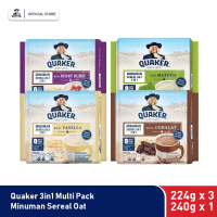 [BELI 3 GRATIS MUG] Quaker 3in1 Polybag Minuman Sereal Oats (Isi 8 sachet)