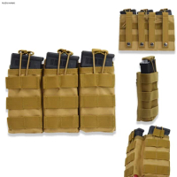 Good Quality 1000D Nylon Paintball Airsoft Pouch Single / Double / Triple MOLLE Magazine Pouch Tactical Pistol Hunting Waist Bag