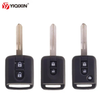 YIQIXIN Remote Car Key Shell Case For Nissan Micra 350Z Navara X-TRAIL Qashqai Primera Note Almera Y61 NV200 Key Fob 2/3 Buttons