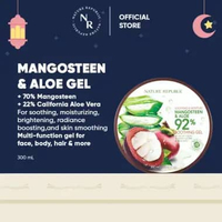 Nature Republic Mangosteen Aloe Vera 92% Soothing & Moisture Gel 300ml - Face & Body Gel Multifungsi