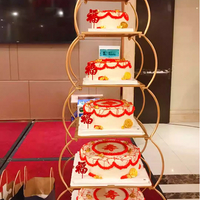 歐式創意新款多層蛋糕架子酒店婚慶婚禮生日壽宴蛋糕店拆裝展示架